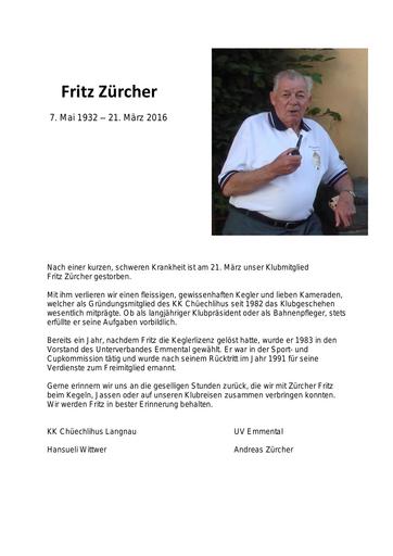 Fritz Zürcher