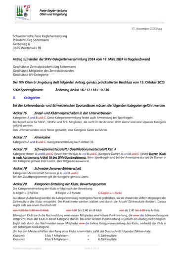 Antrag - FKV-Olten - Abschaffung Kat. C (DV 2024)