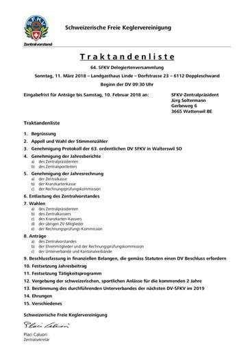 Traktanden DV 2018 (Doppleschwand)
