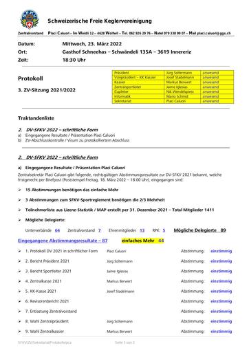 Protokollauszug - 68. DV 23.03.2022 (schriftlich)