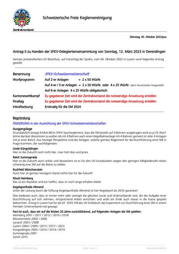 Antrag 3 - DV SFKV 2023 SFKV-Schweizermeisterschaft