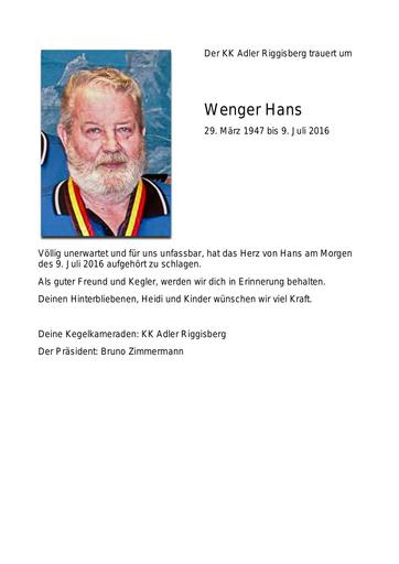 Hans Wenger